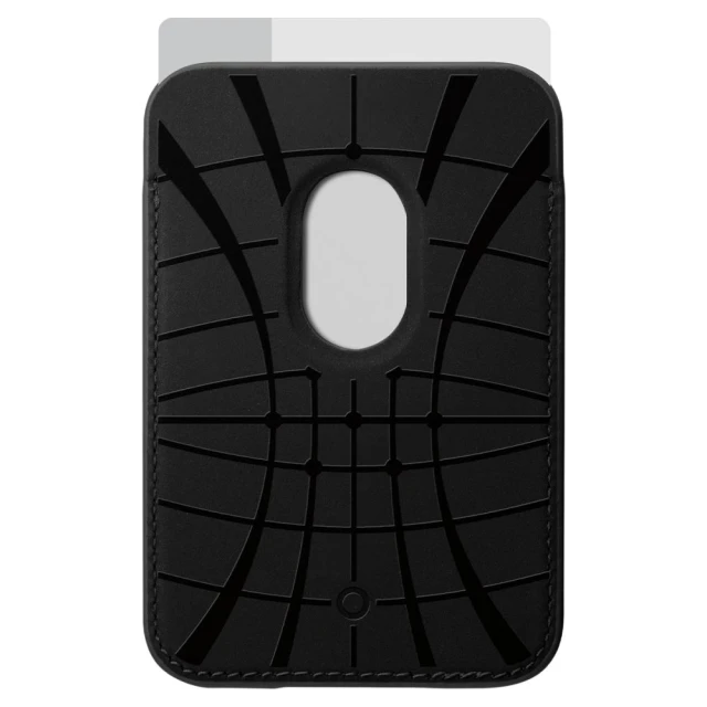 Магнітний гаманець Spigen Valentinus Pro 3 Cards Black with MagSafe (AFA09442)