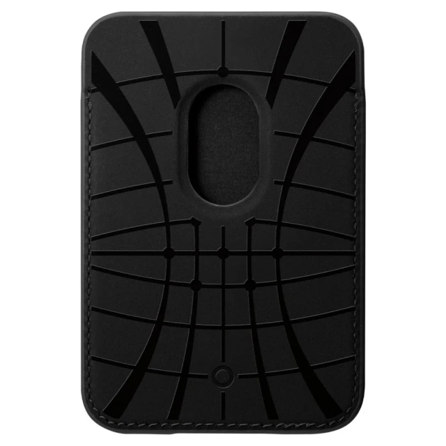Магнітний гаманець Spigen Valentinus Pro 3 Cards Black with MagSafe (AFA09442)