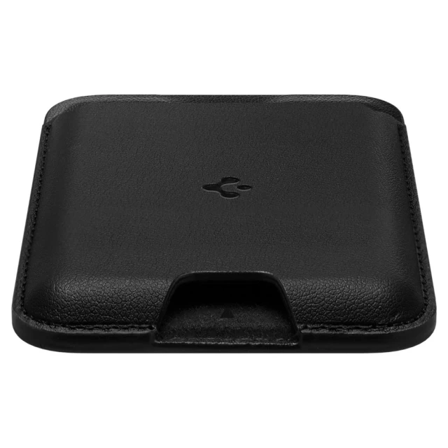 Магнітний гаманець Spigen Valentinus Pro 3 Cards Black with MagSafe (AFA09442)