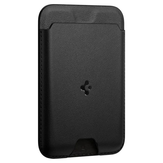 Магнітний гаманець Spigen Valentinus Pro 3 Cards Black with MagSafe (AFA09442)