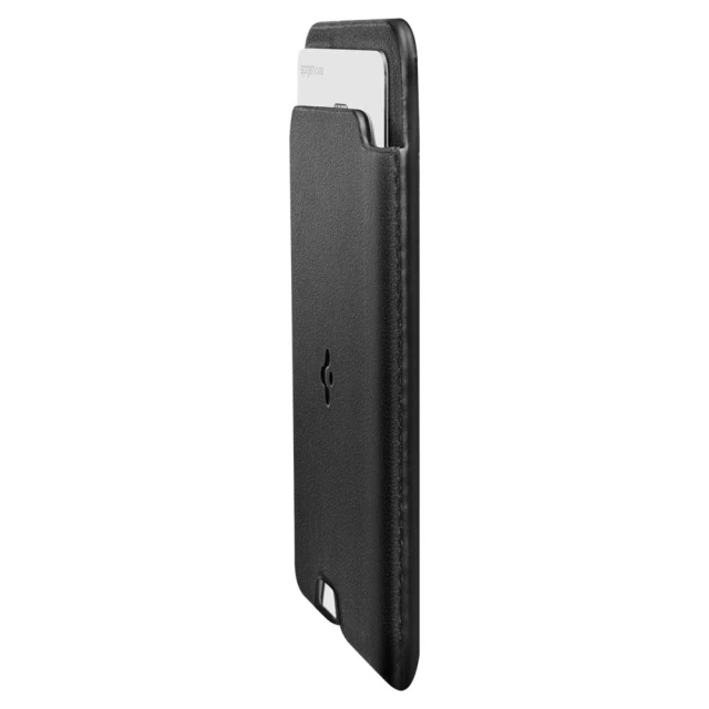Магнітний гаманець Spigen Valentinus Pro 3 Cards Black with MagSafe (AFA09442)