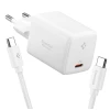 Сетевое зарядное устройство Spigen Essential 1-Port 45W + Type-C Cable White (ACH09473)