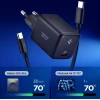 Мережевий зарядний пристрій Spigen Essential 1-Port 45W + Type-C Cable Black (ACH09474)