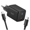 Мережевий зарядний пристрій Spigen Essential 1-Port 45W + Type-C Cable Black (ACH09474)