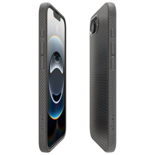 Чехол Spigen Liquid Air для iPhone 16e Marble Grey (ACS09532)