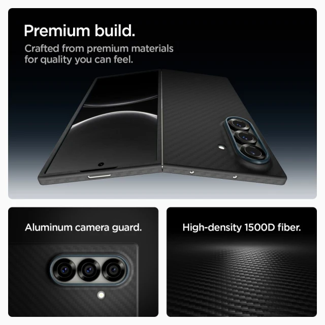 Чохол Spigen AirSkin Aramid для Samsung Galaxy Fold7 (F966) Black (ACS09555)