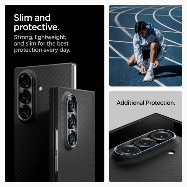 Чохол Spigen AirSkin Aramid для Samsung Galaxy Fold7 (F966) Black (ACS09555)