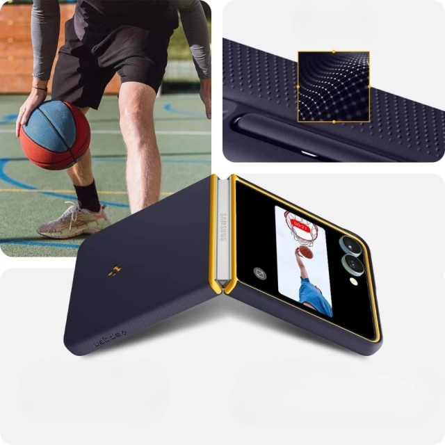 Чохол Spigen Nano Pop для Samsung Galaxy Flip7 (F766) Blueberry Navy with MagSafe (ACS09563)