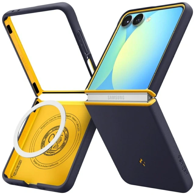 Чохол Spigen Nano Pop для Samsung Galaxy Flip7 (F766) Blueberry Navy with MagSafe (ACS09563)
