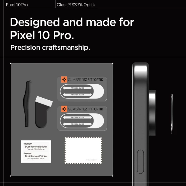Захисне скло Spigen для камери Google Pixel 10 Pro Optik Glas.TR Crystal Clear (2 pack) (AGL09662)