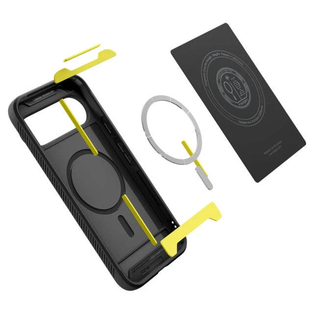 Чехол Spigen Rugged Armor для Google Pixel 10 | 10 Pro Matte Black with MagSafe (ACS09698)
