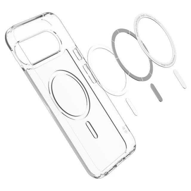 Чохол Spigen Ultra Hybrid для Google Pixel 10 | 10 Pro Clear White with MagSafe (ACS09702)