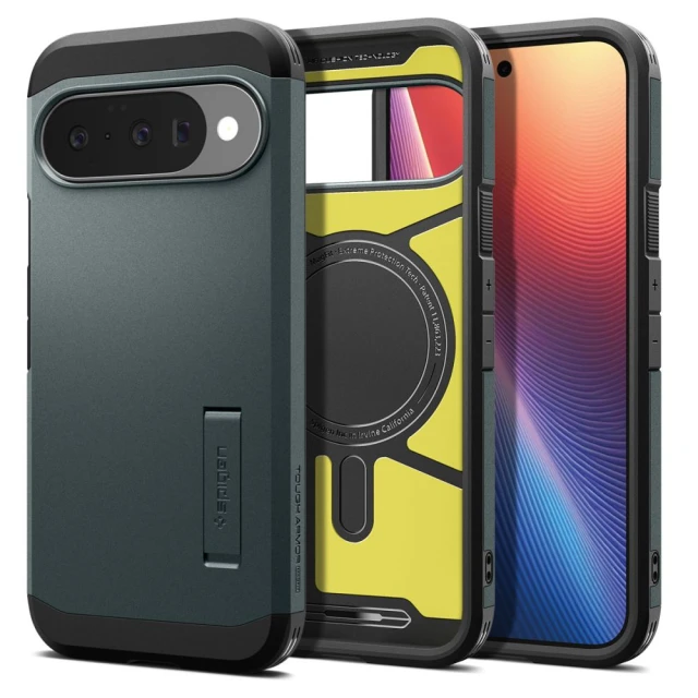 Чохол Spigen Tough Armor для Google Pixel 10 | 10 Pro Abyss Green with MagSafe (ACS09707)