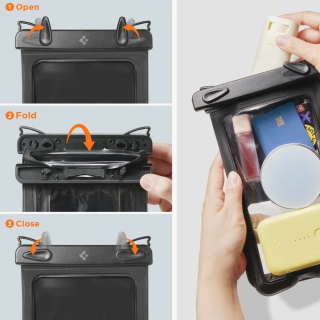 Водонепроникний чохол Spigen Universal Waterproof Case Black (ACS09745)