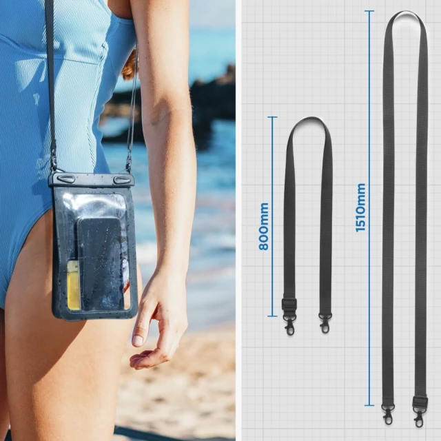 Водонепроникний чохол Spigen Universal Waterproof Case Black (ACS09745)