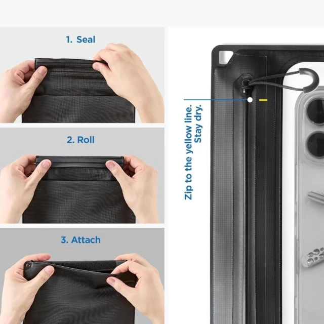 Водонепроницаемый чехол Spigen A640 Universal Waterproof Case CrossBag Black (AMP09746)