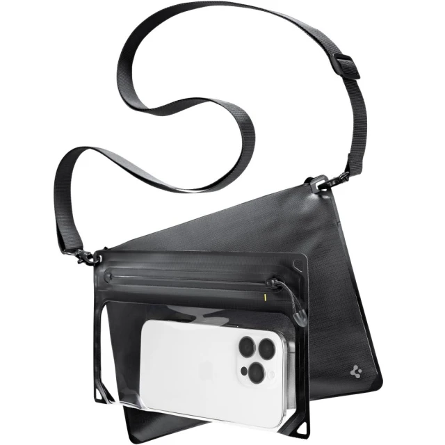 Водонепроницаемый чехол Spigen A640 Universal Waterproof Case CrossBag Black (AMP09746)