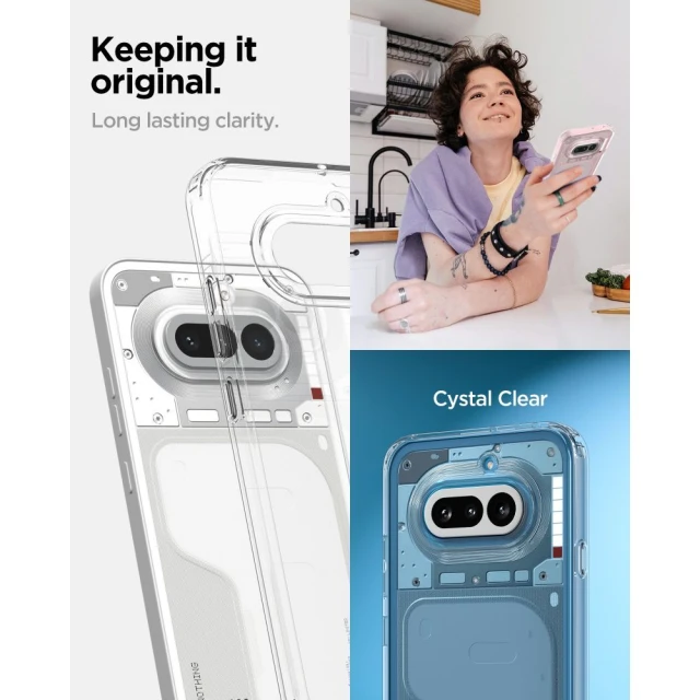Чохол Spigen Ultra Hybrid для Nothing Phone 4A Crystal Clear (ACS09793)