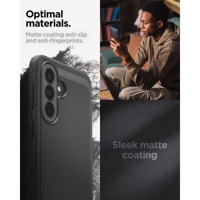 Чохол Spigen Rugged Armor для Samsung Galaxy A37 5G Matte Black (ACS09795)