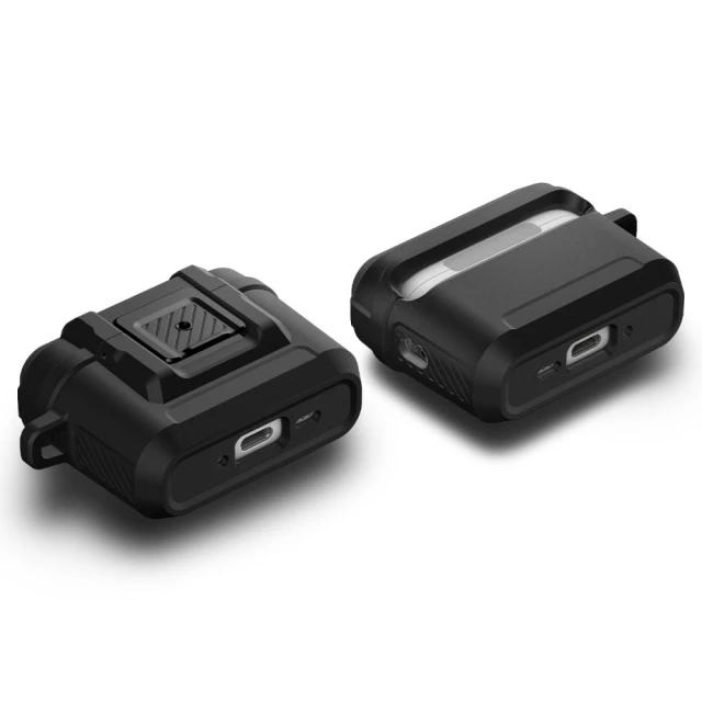 Чохол для навушників Spigen Lock Fit для AirPods Pro 3 Matte Black (ACS09825)