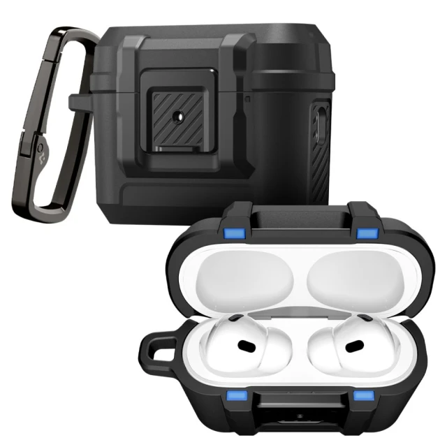 Чохол для навушників Spigen Lock Fit для AirPods Pro 3 Matte Black (ACS09825)