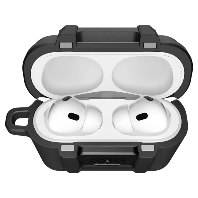 Чохол для навушників Spigen Lock Fit для AirPods Pro 3 Matte Black (ACS09825)