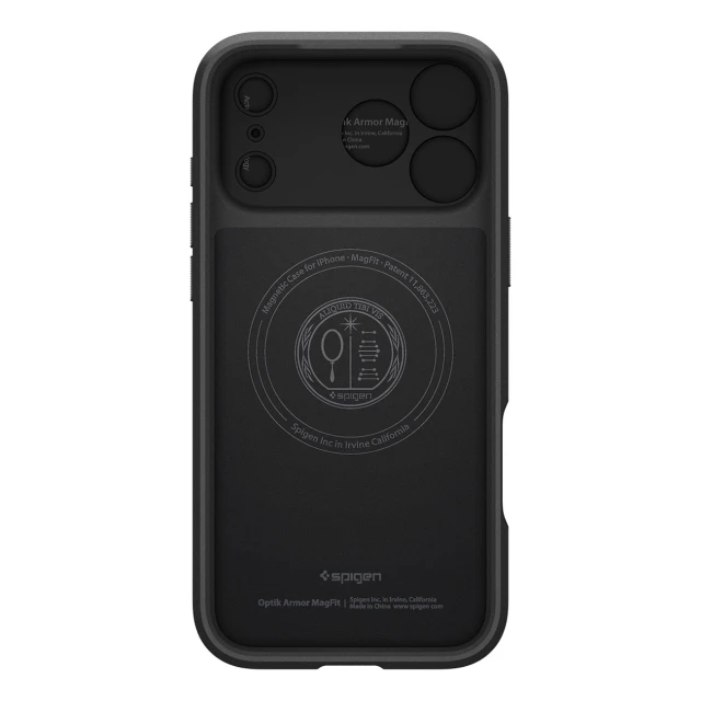 Чохол Spigen Optik Armor для iPhone 17 Pro Max Black with MagSafe (8800283310290)