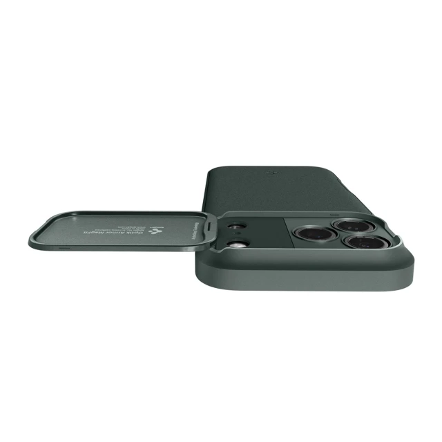 Чохол Spigen Optik Armor для iPhone 17 Pro Max Green with MagSafe (8800283310306)