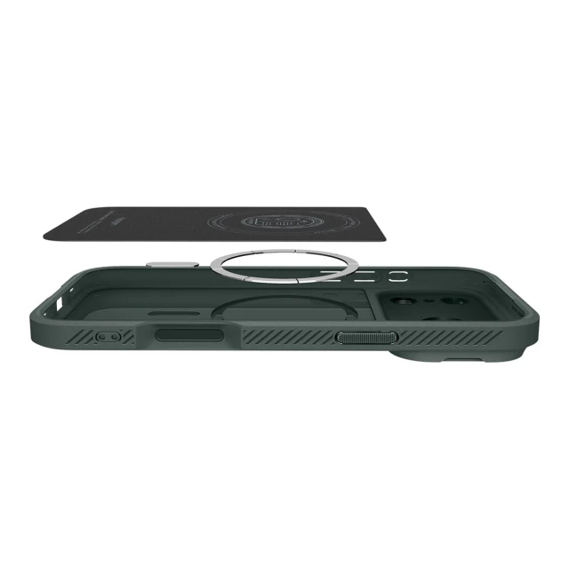 Чохол Spigen Optik Armor для iPhone 17 Pro Green with MagSafe (8800283310832)