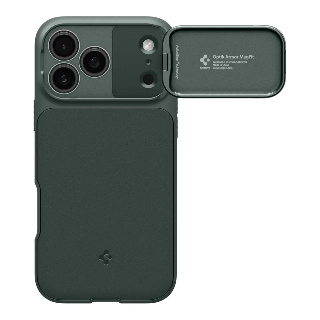 Чохол Spigen Optik Armor для iPhone 17 Pro Green with MagSafe (8800283310832)