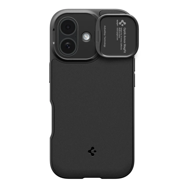 Чехол Spigen Optik Armor для iPhone 17 Black with MagSafe (8800283311167)