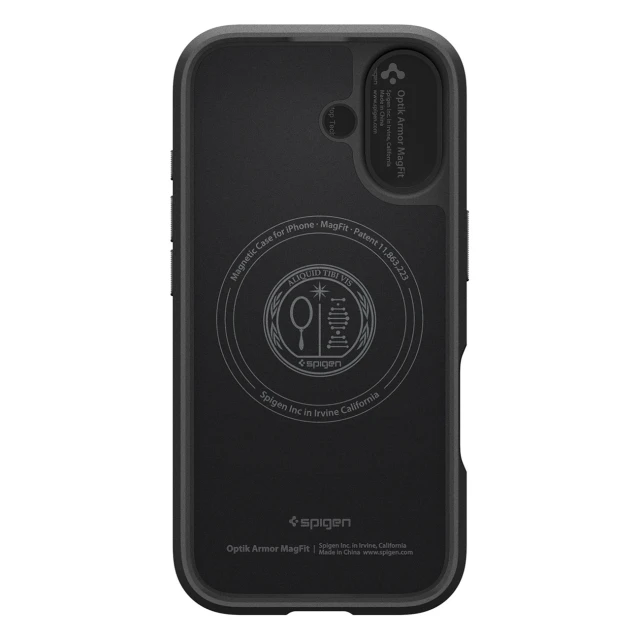 Чехол Spigen Optik Armor для iPhone 17 Black with MagSafe (8800283311167)