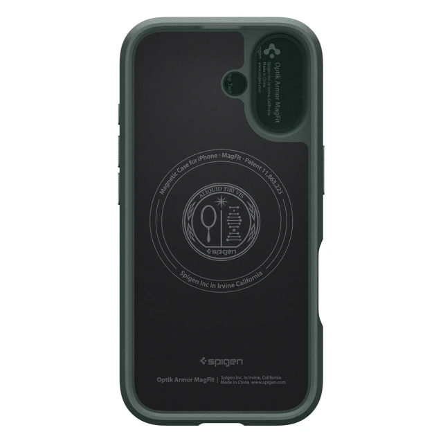 Чохол Spigen Optik Armor для iPhone 17 Green with MagSafe (8800283311174)