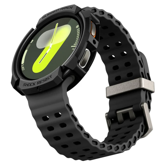 Чохол Spigen Rugged Armor для Samsung Galaxy Watch 8 40 mm Matte Black (ACS10004)