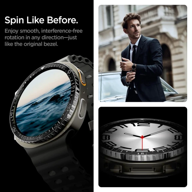 Чехол Spigen Bezel Tune Diver для Samsung Galaxy Watch 8 44 mm Black (ACS10008)