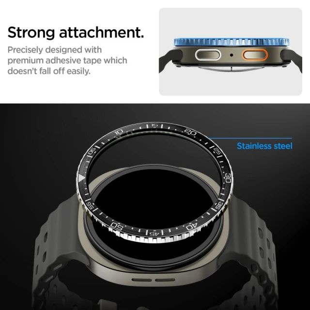 Чехол Spigen Bezel Tune Diver для Samsung Galaxy Watch 8 44 mm Black (ACS10008)