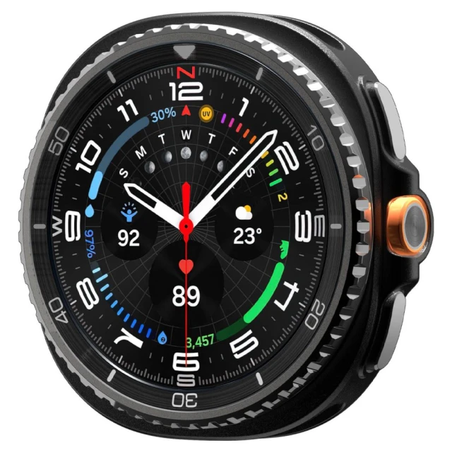 Чохол Spigen Rugged Armor для Samsung Galaxy Watch 8 Classic 46 mm Matte Black (ACS10012)