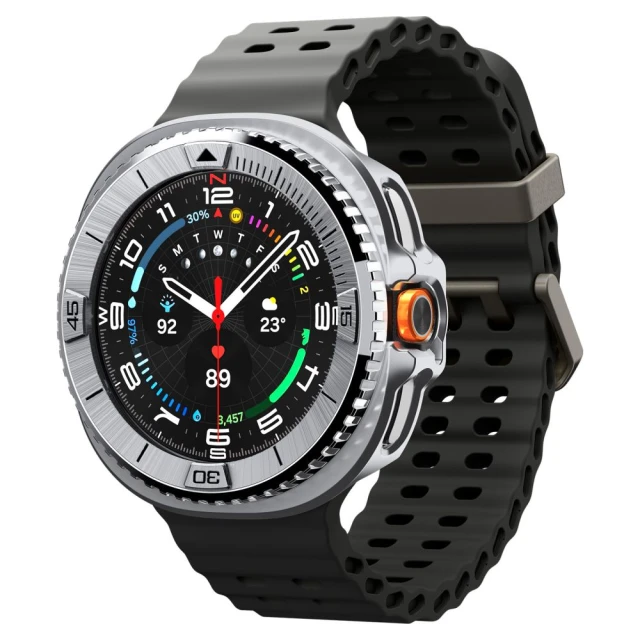 Чохол Spigen Bezel Tune Pro Pilot для Samsung Galaxy Watch 8 Classic 46 mm Silver (ACS10017)