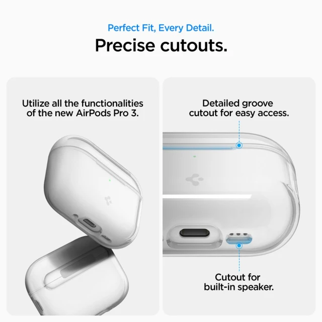 Чохол для навушників Spigen Liquid Crystal для AirPods Pro 3 Crystal Clear (ACS10019)