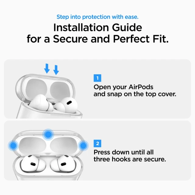 Чохол для навушників Spigen Liquid Crystal для AirPods Pro 3 Crystal Clear (ACS10019)