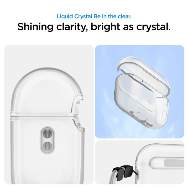 Чохол для навушників Spigen Liquid Crystal для AirPods Pro 3 Crystal Clear (ACS10019)