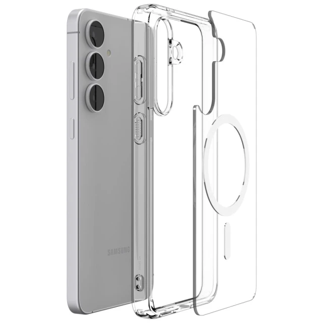 Чохол Spigen Ultra Hybrid для Samsung Galaxy S25 FE (S731) Clear White with MagSafe (ACS10027)