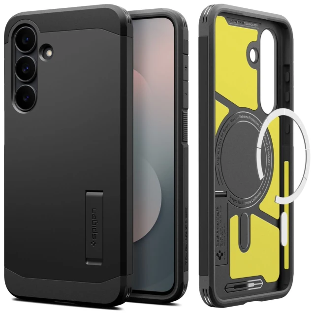 Чохол Spigen Tough Armor Mag для Samsung Galaxy S25 FE (S731) Black with MagSafe (ACS10029)