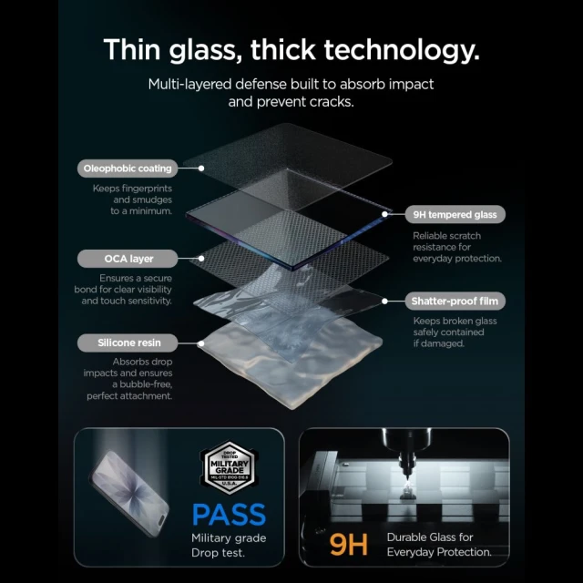 Захисне скло Spigen Glas.tR Slim Anti Reflection для iPhone 17 Pro Max 2 шт (8800283312331)