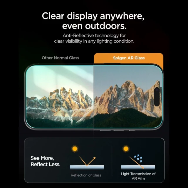 Захисне скло Spigen Glas.tR Slim Anti Reflection для iPhone 17 Pro 2 шт (8800283312379)