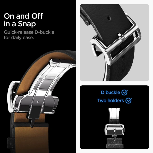 Ремінець Spigen Enzo для Samsung Galaxy Watch 8 44 | 40 mm/8 Classic 46 mm Black (AMP10119)