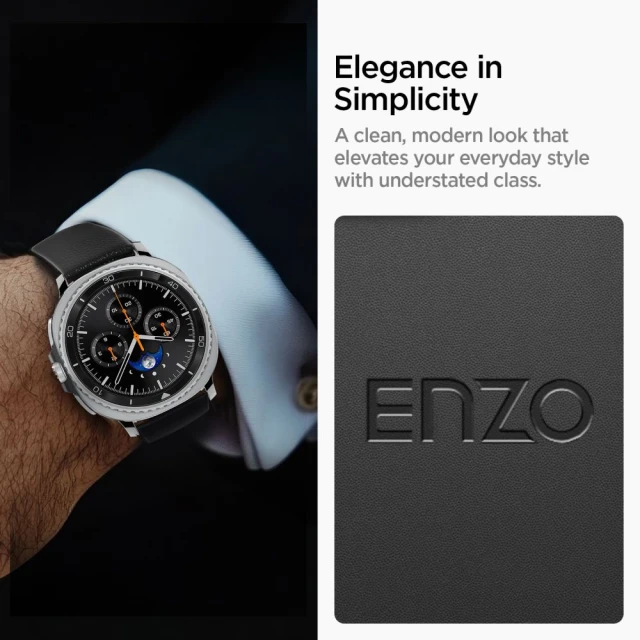 Ремінець Spigen Enzo для Samsung Galaxy Watch 8 44 | 40 mm/8 Classic 46 mm Black (AMP10119)