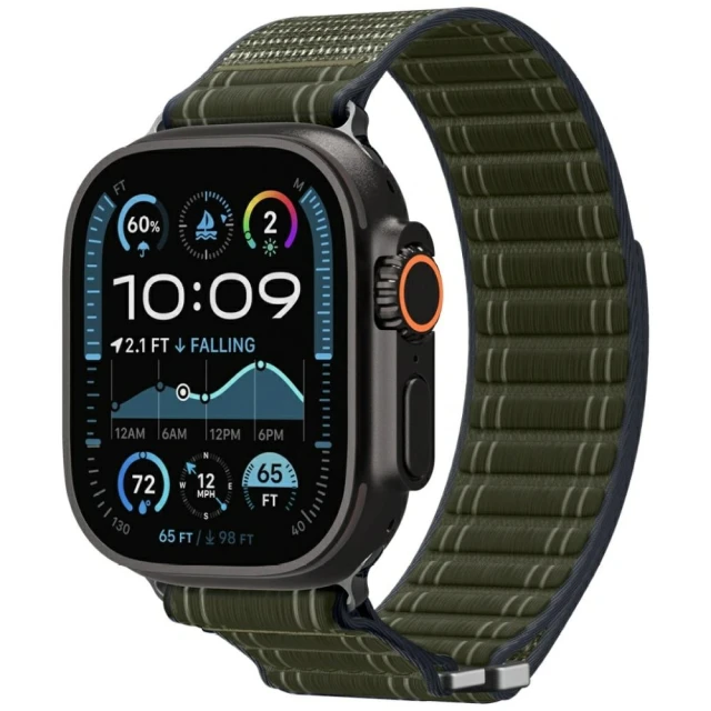 Ремінець Spigen WBF0 Band для Apple Watch 49 | 46 | 45 | 42 mm (1-3 series) Green (AMP10142)