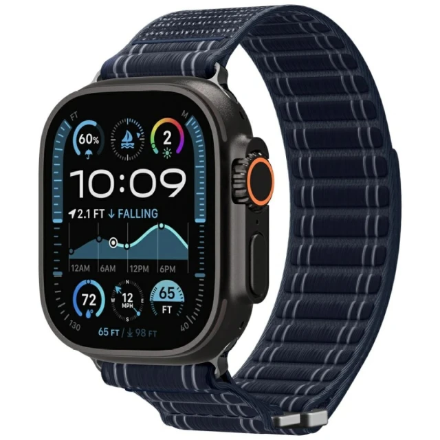 Ремінець Spigen WBF0 Band для Apple Watch 49 | 46 | 45 | 42 mm (1-3 series) Navy (AMP10143)