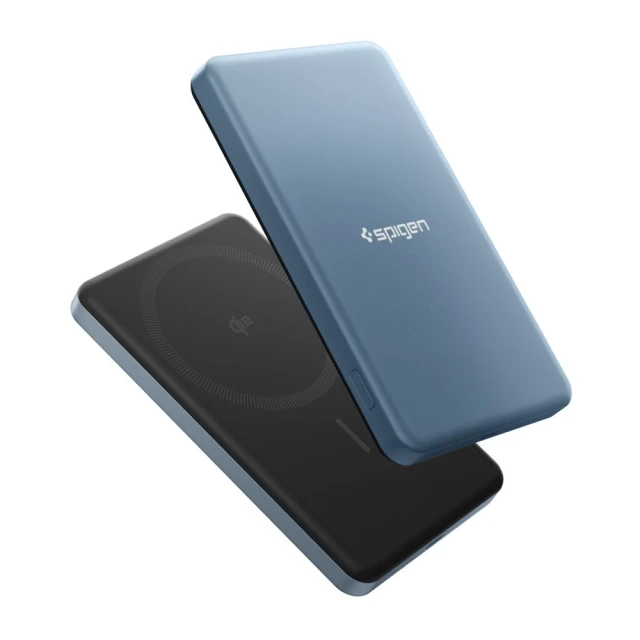 Powerbank Spigen Essential для MagSafe 5000mAh 22.5W Qi2 Teal Blue (ABA10194)